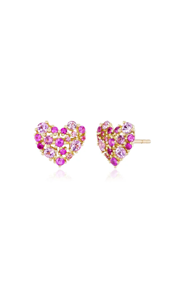 Lacey 18K Yellow Gold Multi-Stone Stud Earrings
