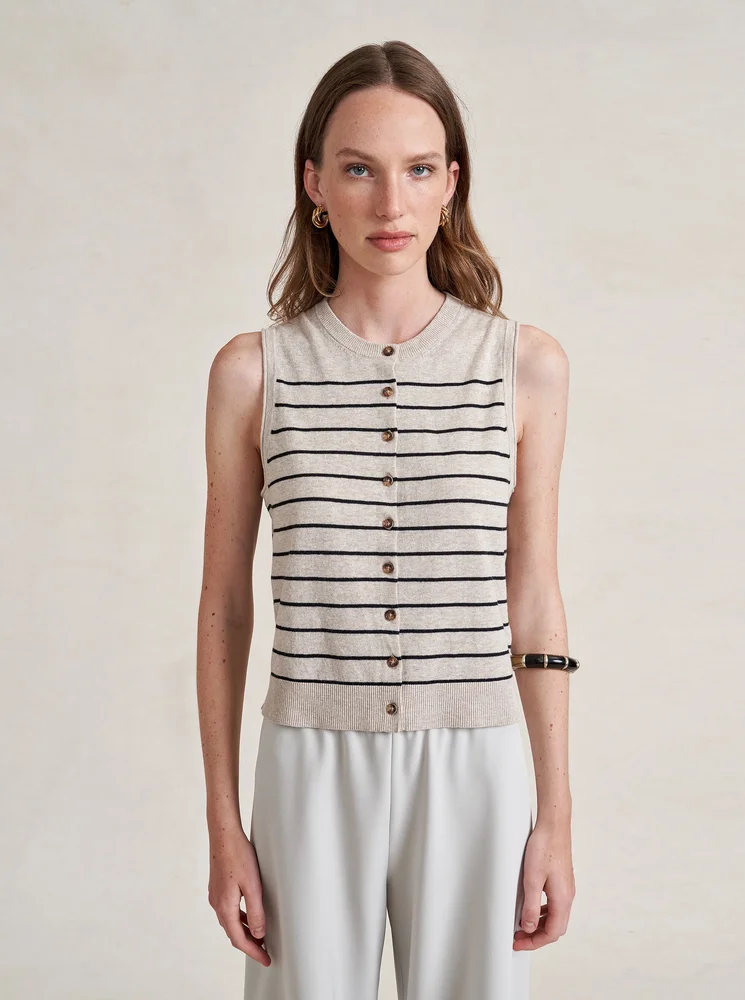 Striped Lee Vest