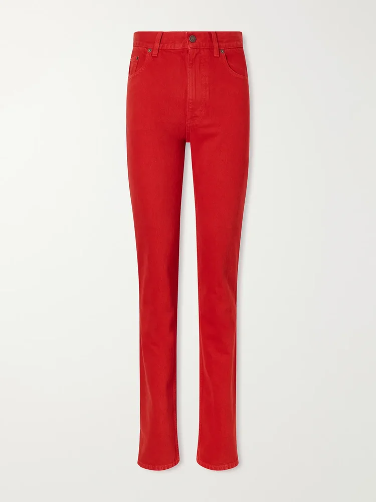 High-rise skinny jeans