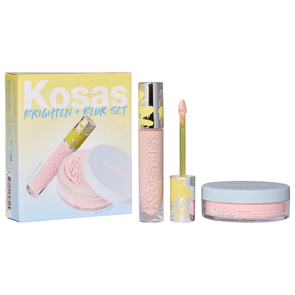 Brighten & Blur Set, Color Corrector + Loose Setting Powder Face Set