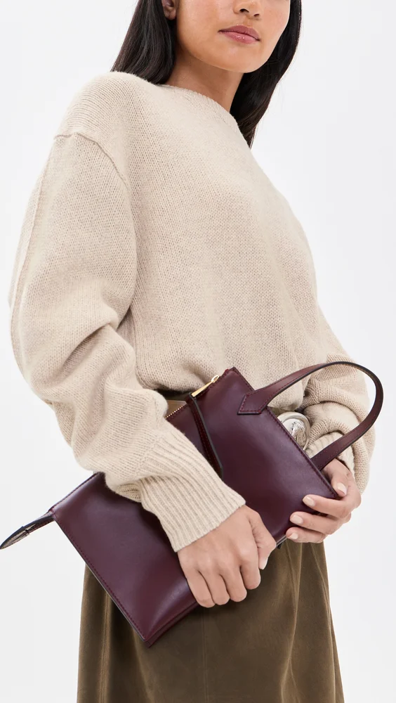 Leather Accordion Clutch