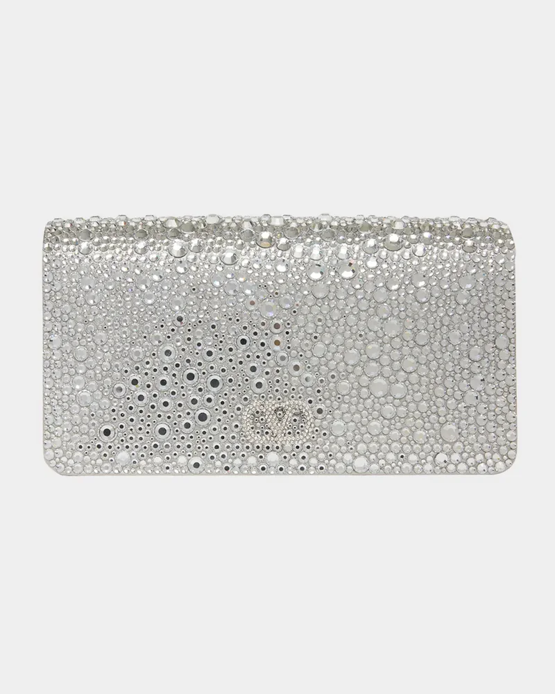 Crystal VLogo Clutch