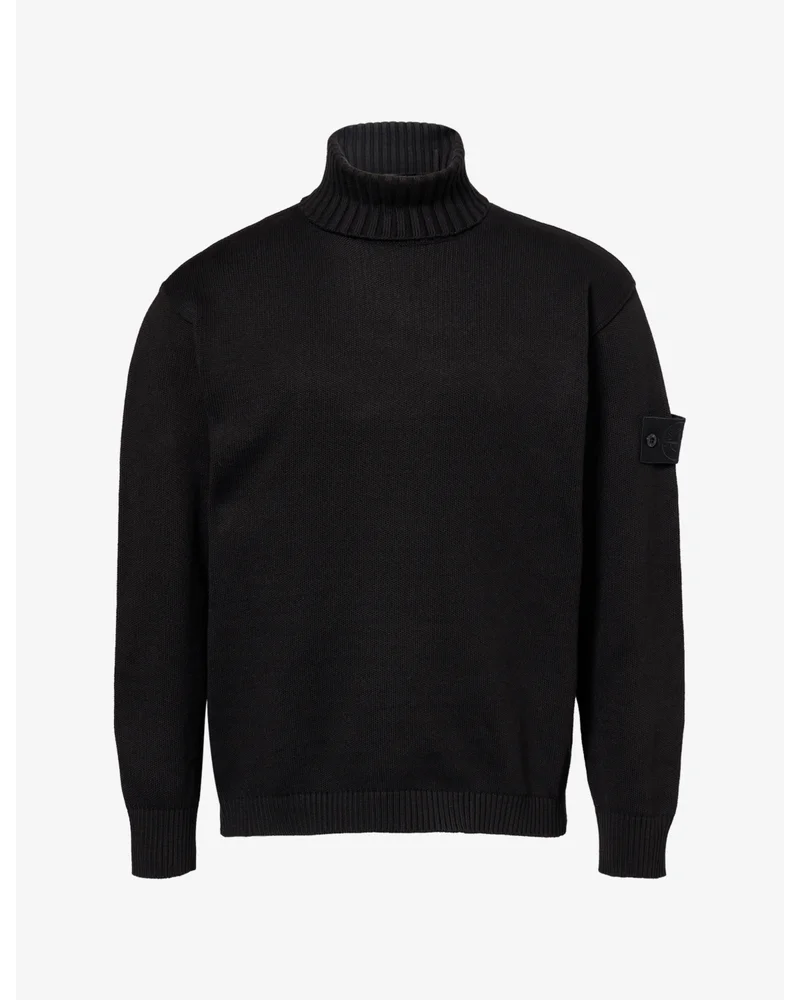 Ghost Knitted Cotton-Blend Roll-Neck