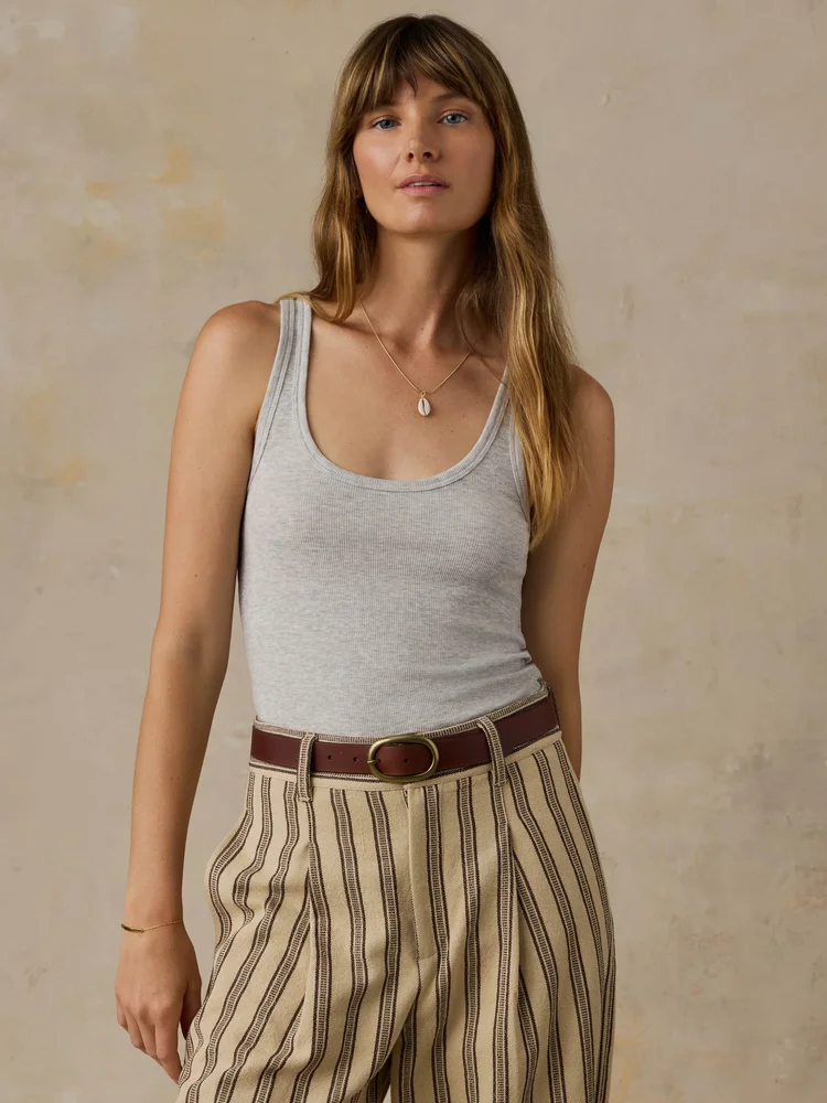 Featherweight Freestyle Tank - Light Grey Heather