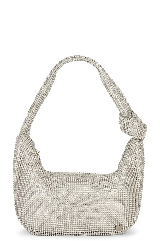 Jessica Soft Crystal Mesh Croissant Bag