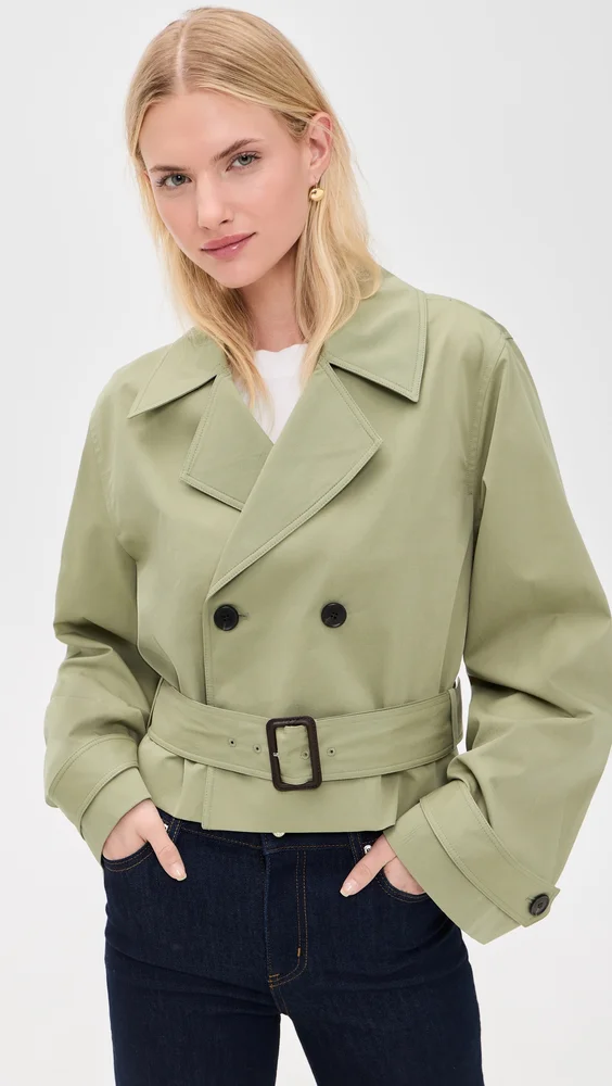 The Uniform Trench Coat (Military Green)