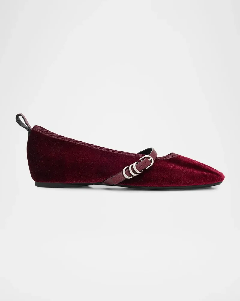 Spire Velvet Mary Jane Ballerina Flats