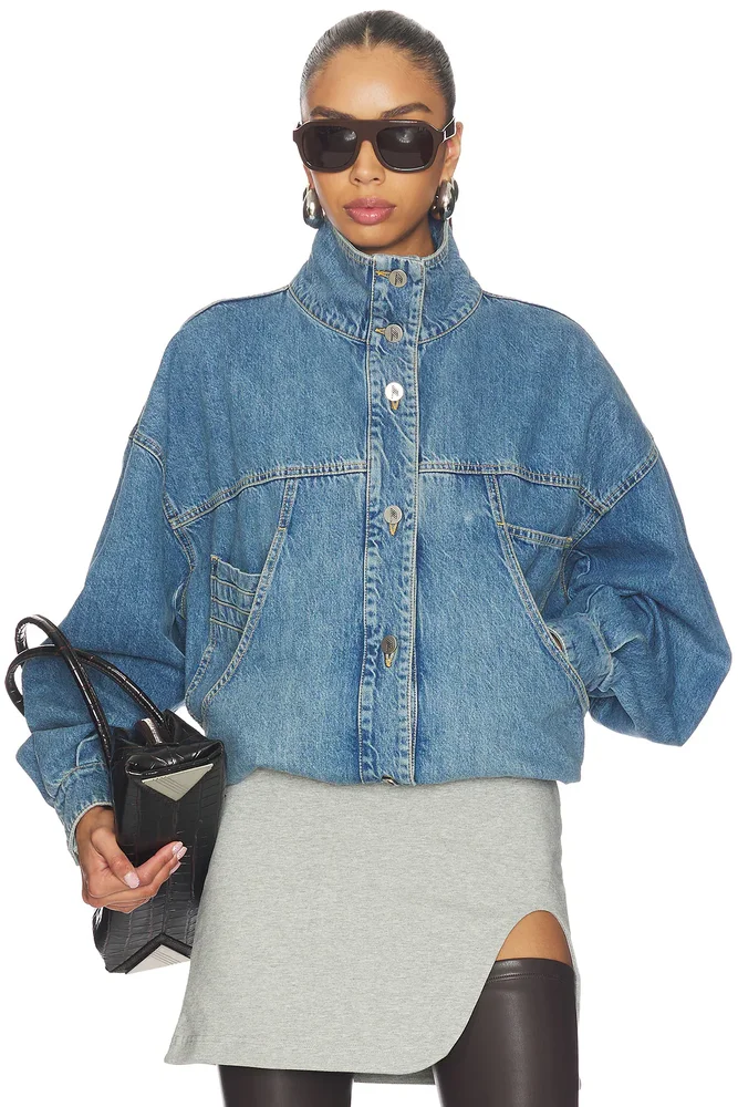 Denim Bomber Jacket