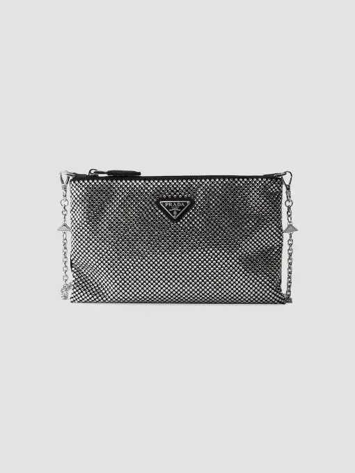 Mini Crystal-Studded Shoulder Bag