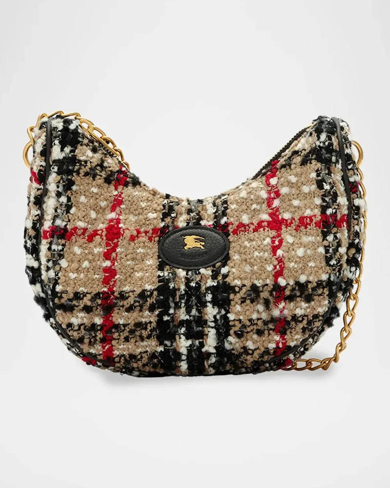 Horseshoe Check Boucle Crossbody Bag