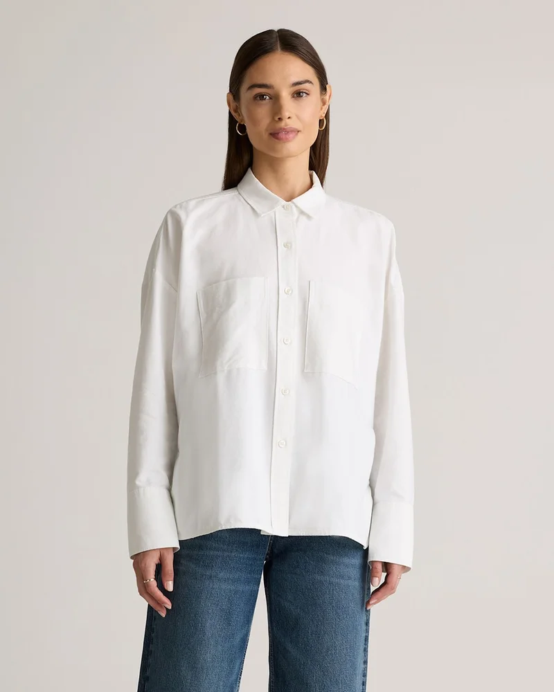 Organic Cotton Boxy Oxford Shirt