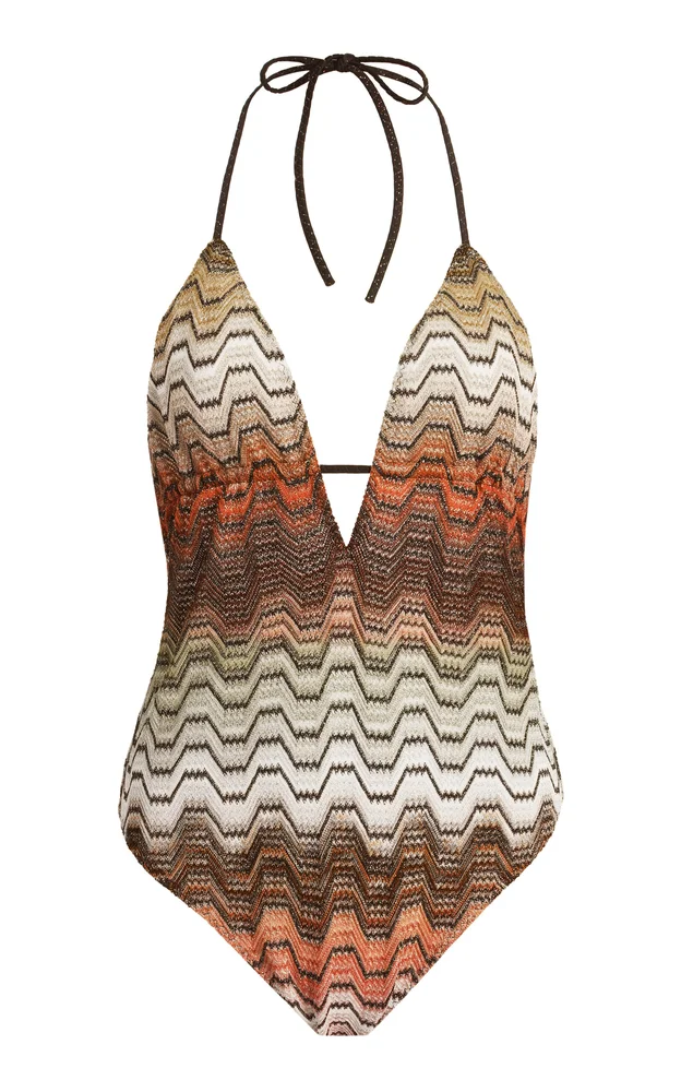 Knit One-Piece Swimsuit
