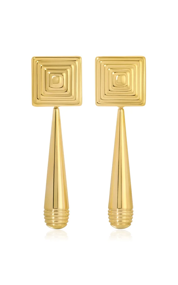 Iris 18K Gold-Plated Earrings