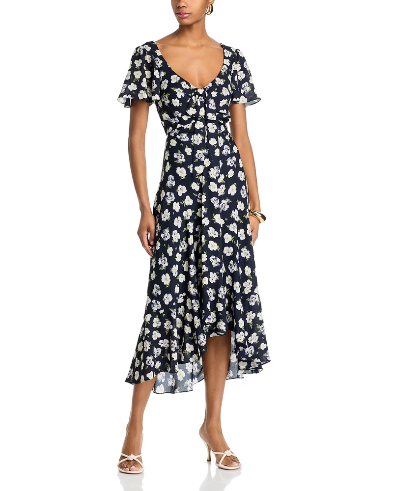 Tossed Poppies Isha Dress