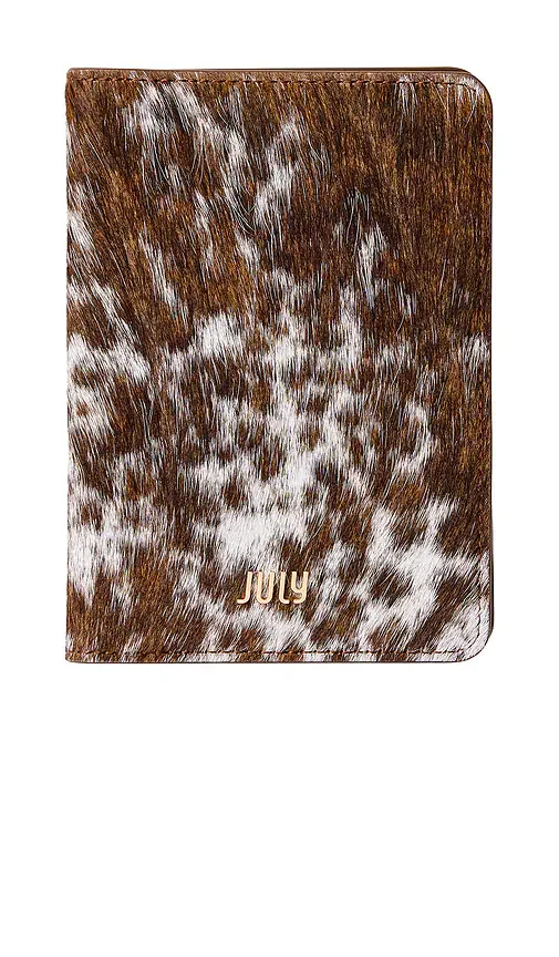 Cow Print Small Travel Wallet