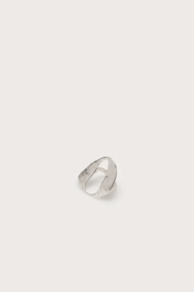 Rue Mini Ring in Antique Silver