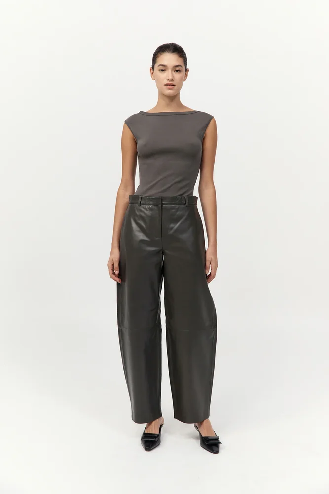 Leather Balloon Pants
