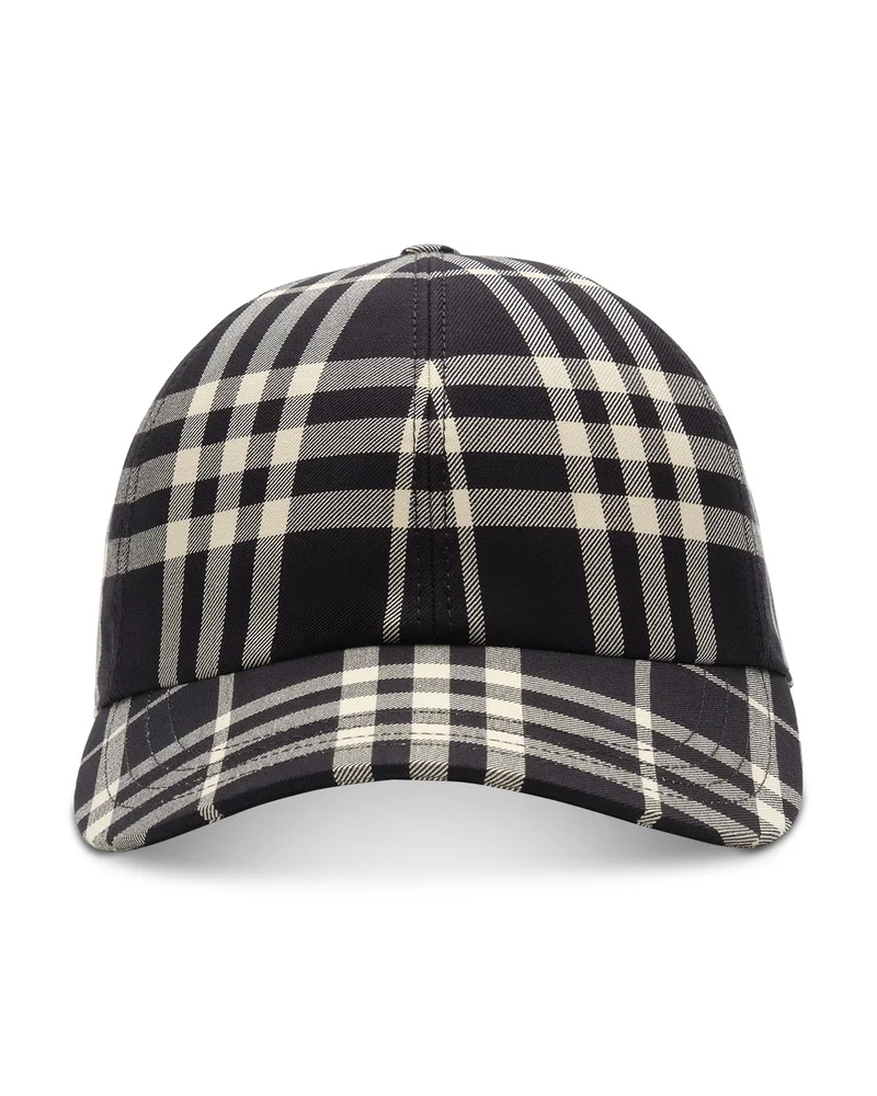 Check Cotton Baseball Cap