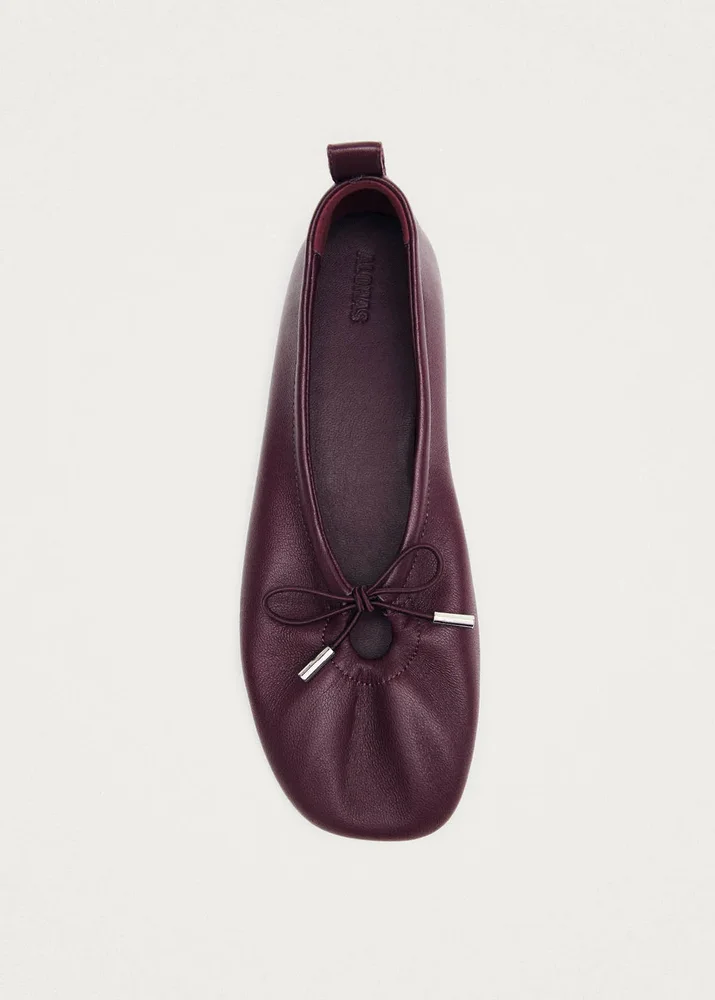 Rosalind Ballet Flat in Burgundy