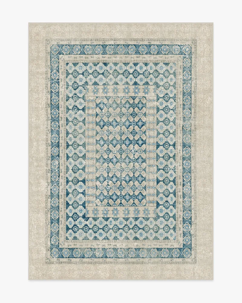 Cyrus Neutral & Blue Rug