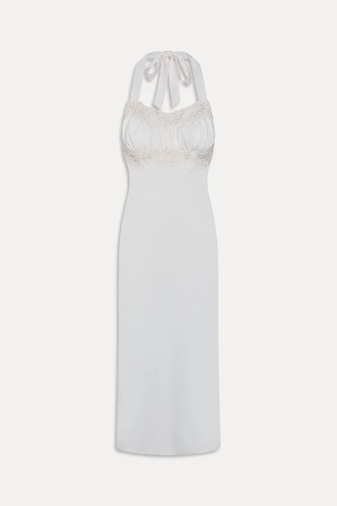 Darcy Satin Midi Dress - Sleepy Angel