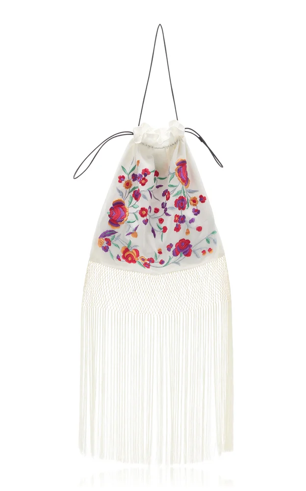 Large Reconstituted Piano Shawl Silk Bag