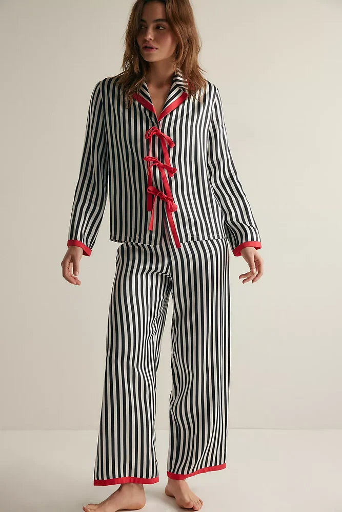 The Bow Striped Set