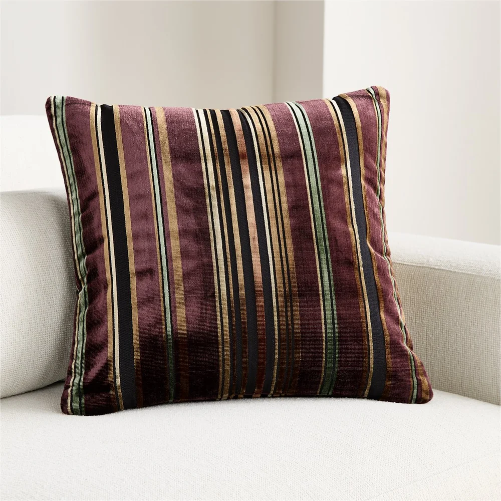 Highgrove 20"x20" Deep Brown Throw Pillow Cover