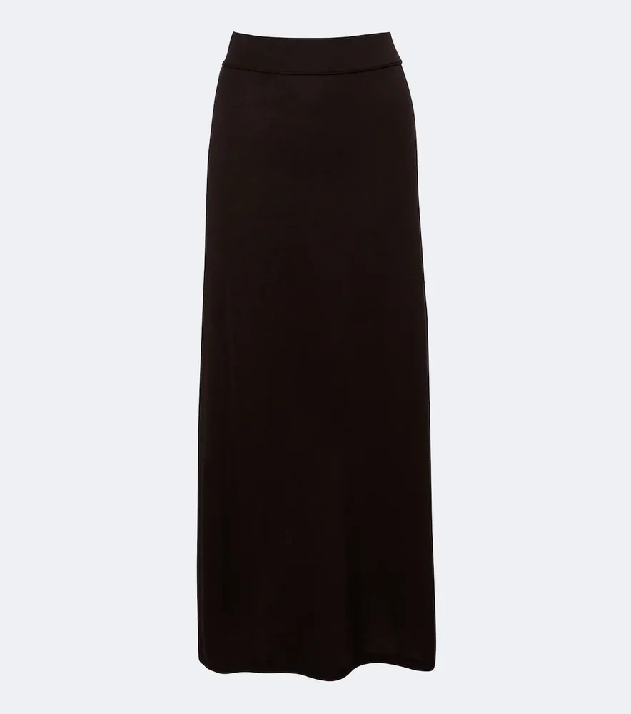 Knitted midi skirt