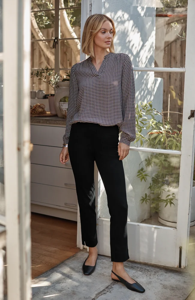 jjill.com Smooth Fit Knit Twill Slim-Leg Pant