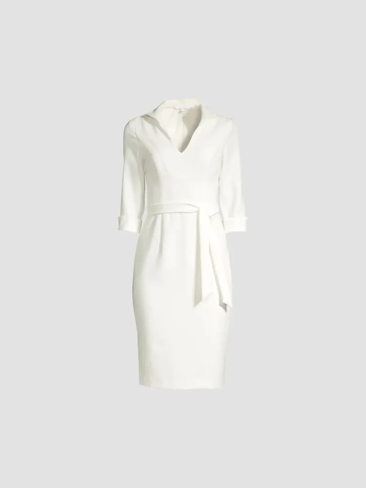 Madeline Tie-Front Sheath Dress