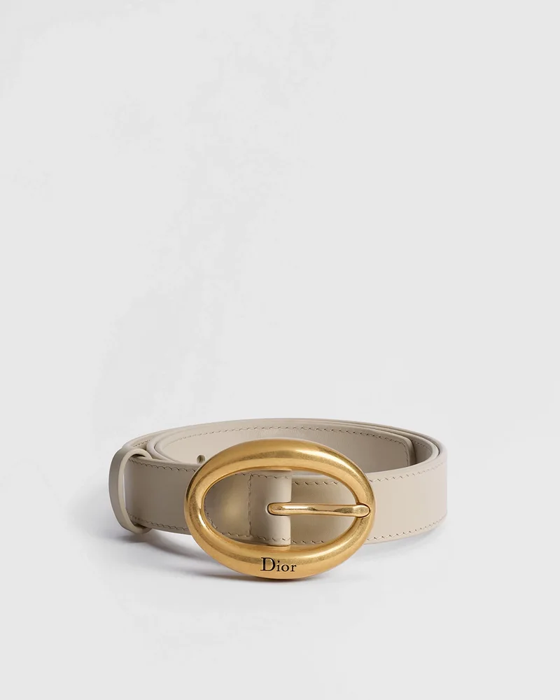 Dior Légende Belt Craie Smooth Calfskin, 25 MM