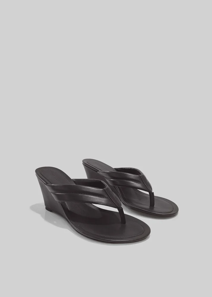 St. Agni Stitch Detail Thong Wedges