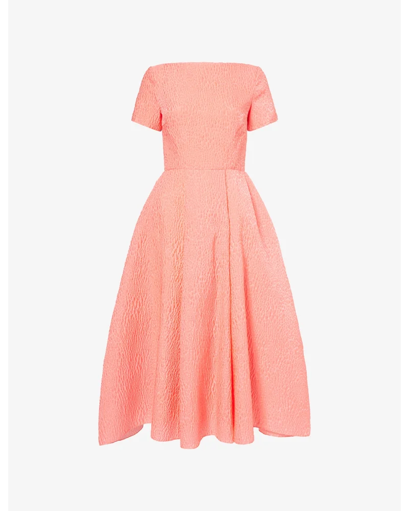 Vaela Textured Woven Midi Dress