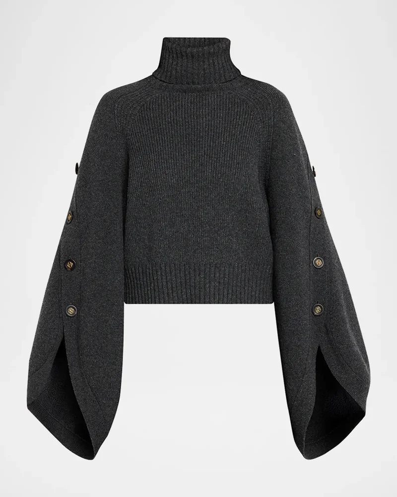 Valiant Buttoned Turtleneck Sweater