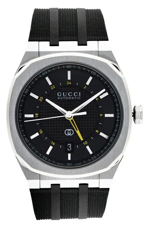 25H Automatic Rubber Strap Watch, 40mm