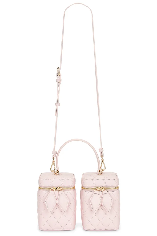 Rox Mini Quilted Leather Double Box Bag