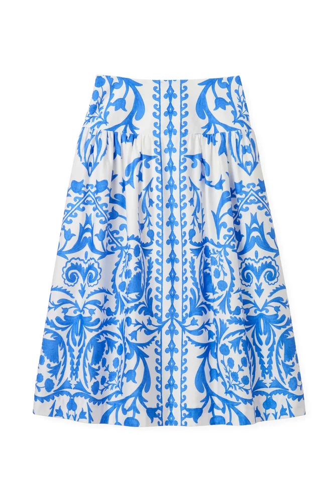 Georgia Printed Midi Skirt