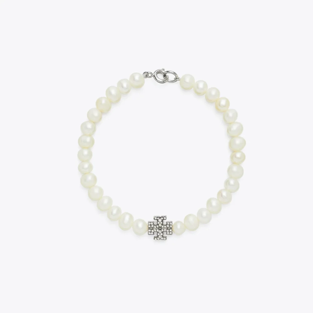 Moondance Pearl and Pavé Bracelet