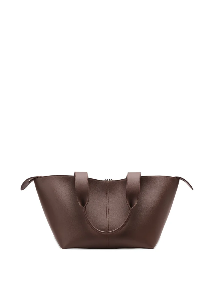 Bleecker grained-effect tote bag