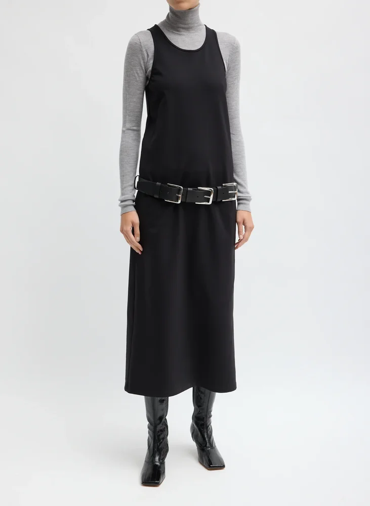 Compact Ultra Stretch Knit Sleeveless Dress