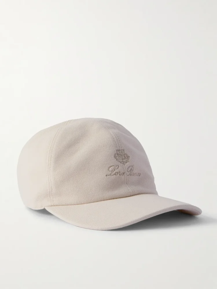 Logo-Embroidered Cotton-Piqué Baseball Cap