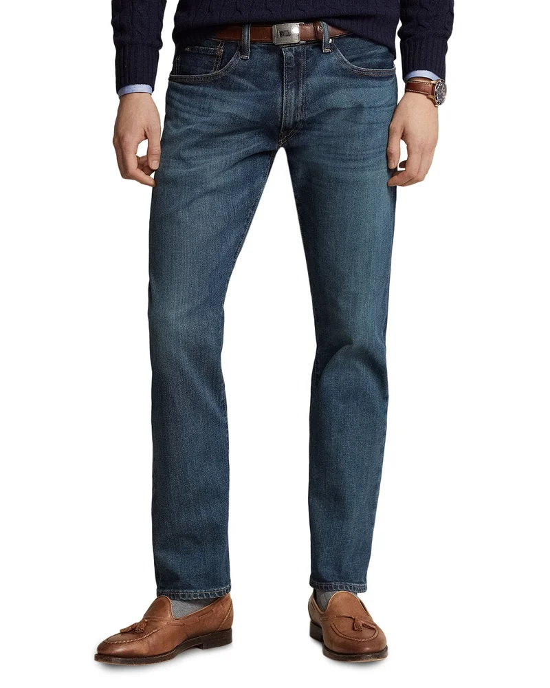 Varick Slim Straight Stretch Jeans in Rockford Medium