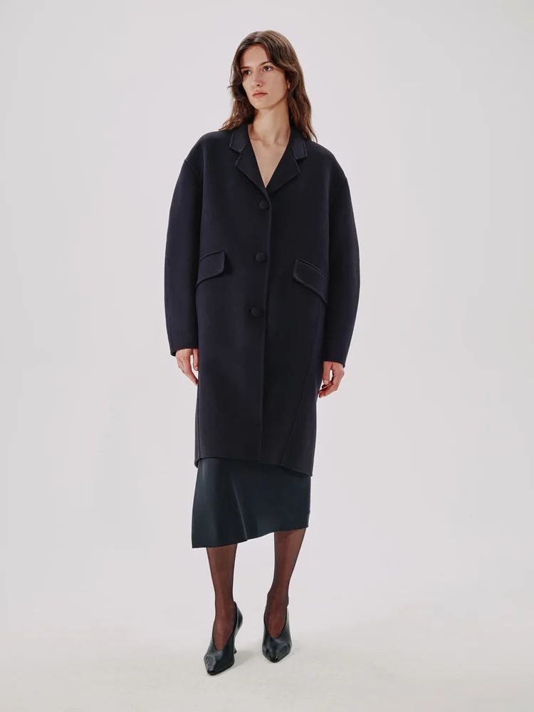 Cocoon Coat Long - Resale