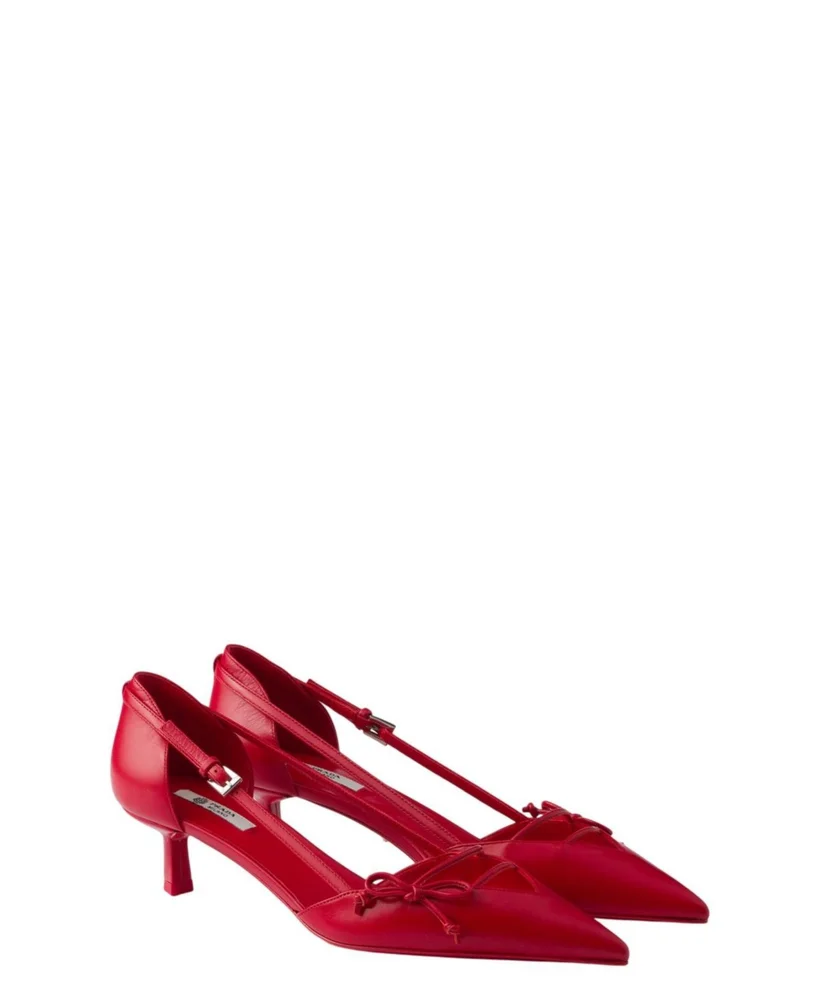 Open-Side Leather Pumps