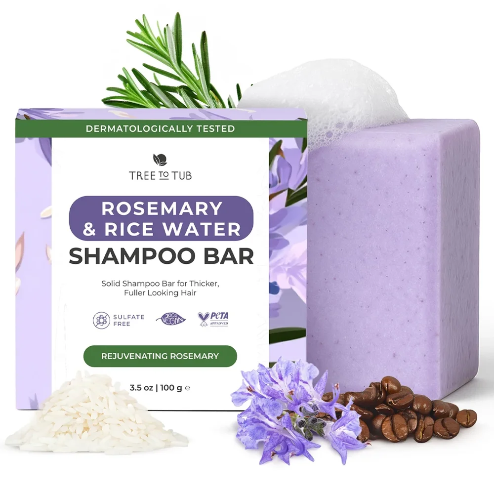 Rosemary and Rice Water Shampoo Bar