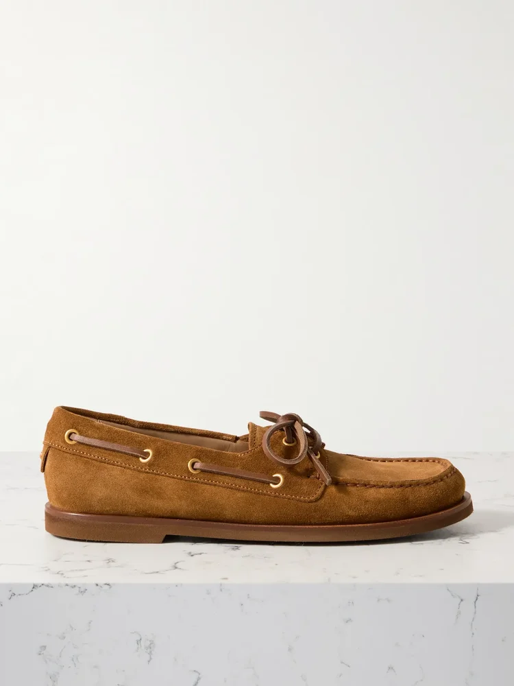 Vandée suede boat shoes