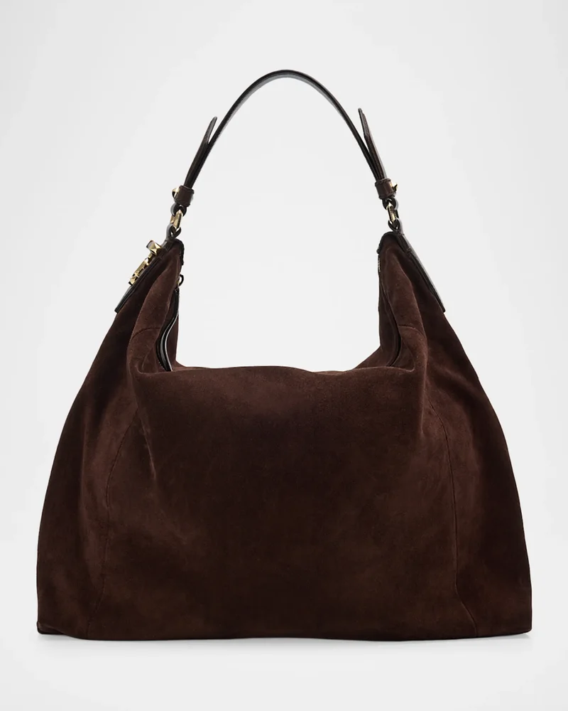 Ana Slouchy Suede Hobo Bag