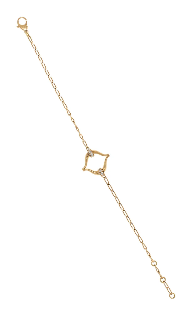Eboris 18K Yellow Gold Diamond Bracelet