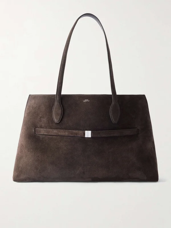 Toteme Suede Lounge Tote Bag in Brown
